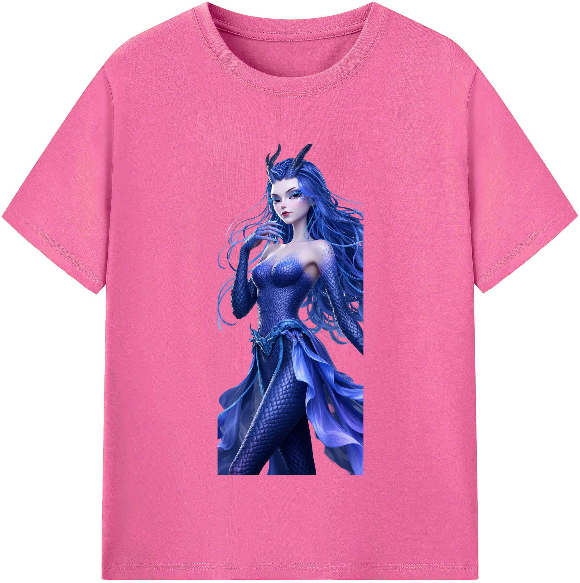 （画像用） Ne Zha 2 ナタ 魔童の大暴れ レディースカジュアルプリントTシャツ（綿100％）